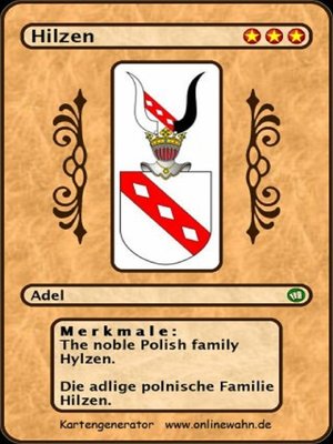 cover image of The noble Polish family Hylzen. Die adlige polnische Familie Hilzen.